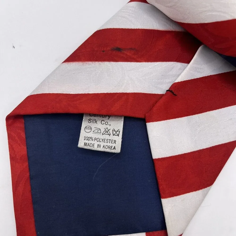 City One Mens‎ Patriotic Hand Made American Flag Tie Dadcore USA Election